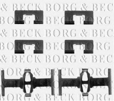 BORG & BECK bbk1053 -  Комплектующие, колодки дискового тормоза